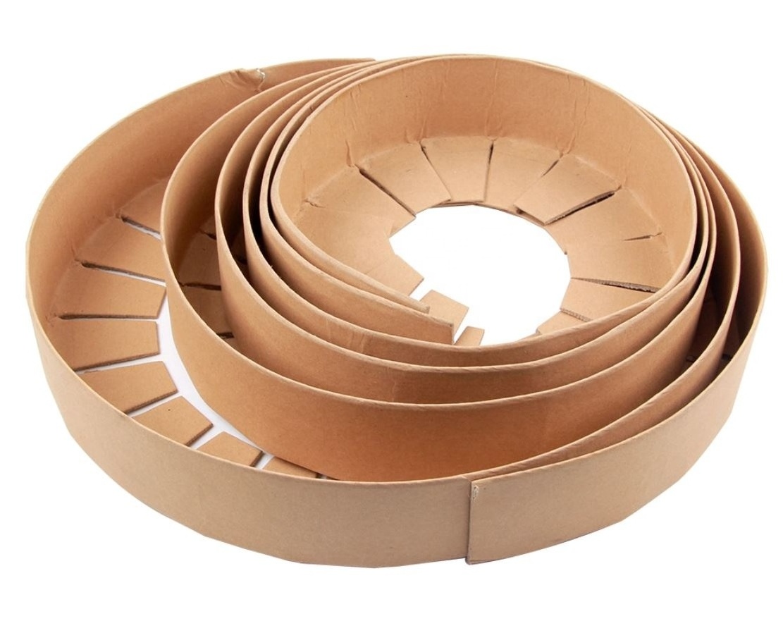 Customized Size Heavy Duty Brown Kraft Paper Round Angle Protector Edge Protection for furniture, carton, box