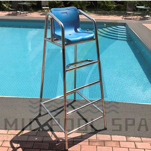 High quality above ground pool accessories Lifeguard Chair Ladder Stainless Steel Lifesaving Lift Chair For Swimming Pool