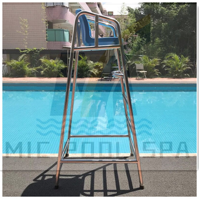 High quality above ground pool accessories Lifeguard Chair Ladder Stainless Steel Lifesaving Lift Chair For Swimming Pool