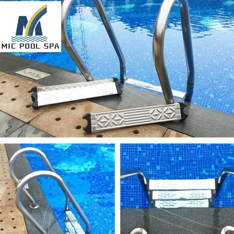 Supplier of swimming pool equipment in China swimming pool stainless steel 2 /3 / 4  /5 steps ladder