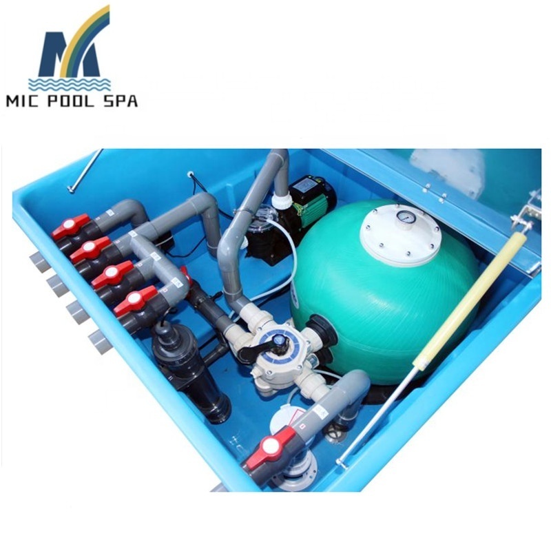 Supplier equipment in China integrated swimming pool integrated filter system with glass fiber and plastic shell control box