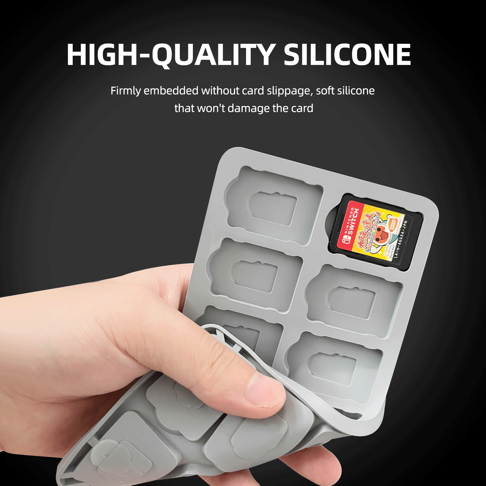 Afbptek Clear 24-in-1 Card Case Plastic Game Cartridge for Nintendo Switch Game Memory Card protective Holder Storage