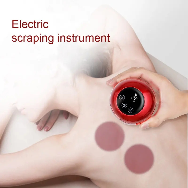 Home Body Care Electric Gua Sha Cupping Scraping Massager led Light Therapy Vacuum Cupping Machine