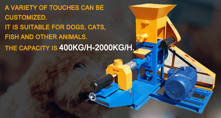 New Sheep and Cattle Mill Spare Parts High Productivity Fish Feed Pellet Extruder Machine for Farms Retail Food Industries