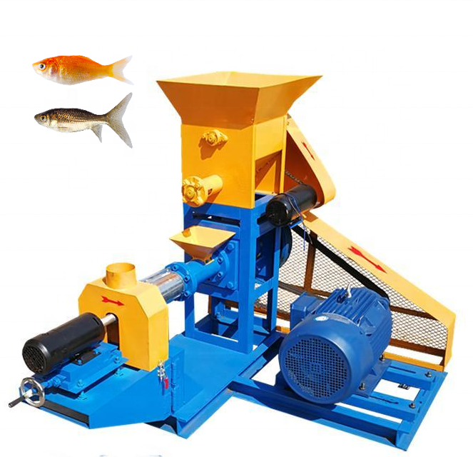 New Sheep and Cattle Mill Spare Parts High Productivity Fish Feed Pellet Extruder Machine for Farms Retail Food Industries