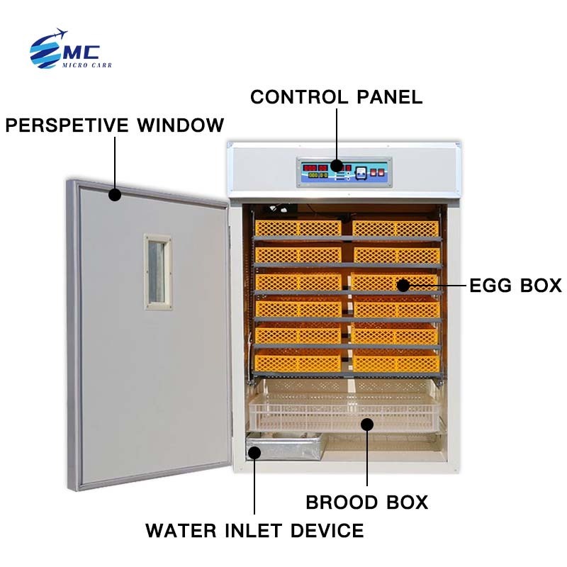 Egg Fully Automatic Panel 2500eggs Solar Powered Incubator 1000 Eggs For Hatching