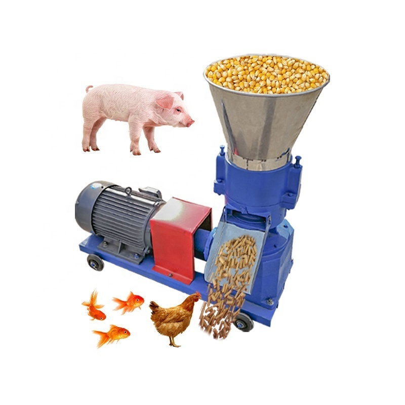 animal feed Pellet Machine on Sale Factory Price Fish Feed Wheat Bran Provided 80 Diesel Engine pelletizer machine for ani