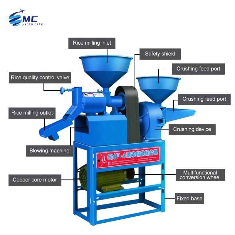 Factory fine floor mill flour grinder Grain crushing grinding and shelling machine with cheap price