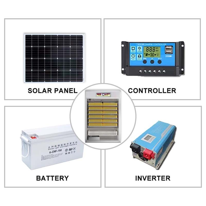 Egg Fully Automatic Panel 2500eggs Solar Powered Incubator 1000 Eggs For Hatching