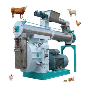 Manual Livestock Animal Food Pelletizer processing Machine 55kw New Rabbit Broiler Cattle Steam Feed Pellet Machine For farm