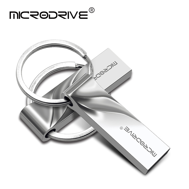 Waterproof metal silver pendrive 2gb 4gb 8gb 16gb 32gb 64b 128gb 1gb memory stick usb flash pen drive