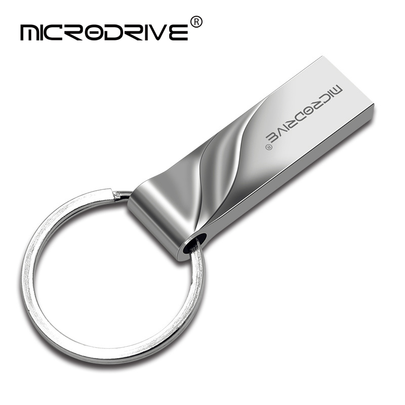 Waterproof metal silver pendrive 2gb 4gb 8gb 16gb 32gb 64b 128gb 1gb memory stick usb flash pen drive