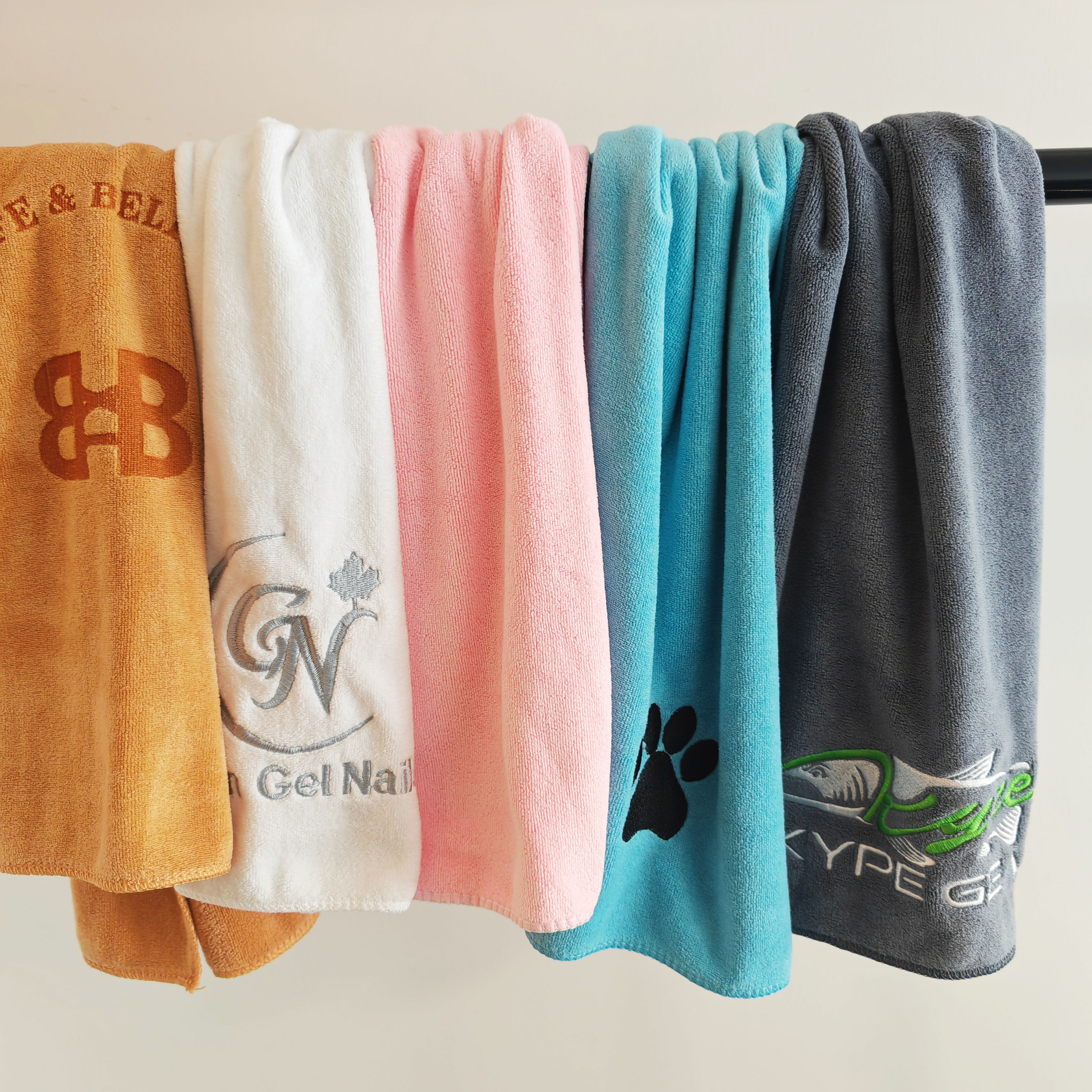 Professional competitions printed super absorbent microfiber weave golf towel custom logo golf towels with grommet and hook