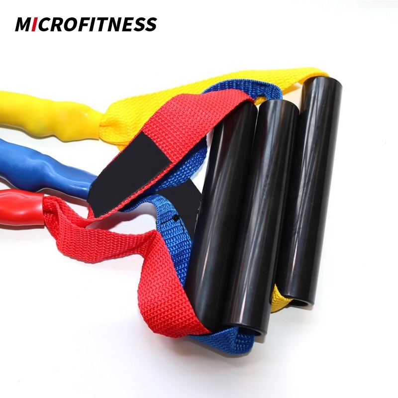 Nylon Safety Sleeve Latex Resistance Band With Fabric Cover