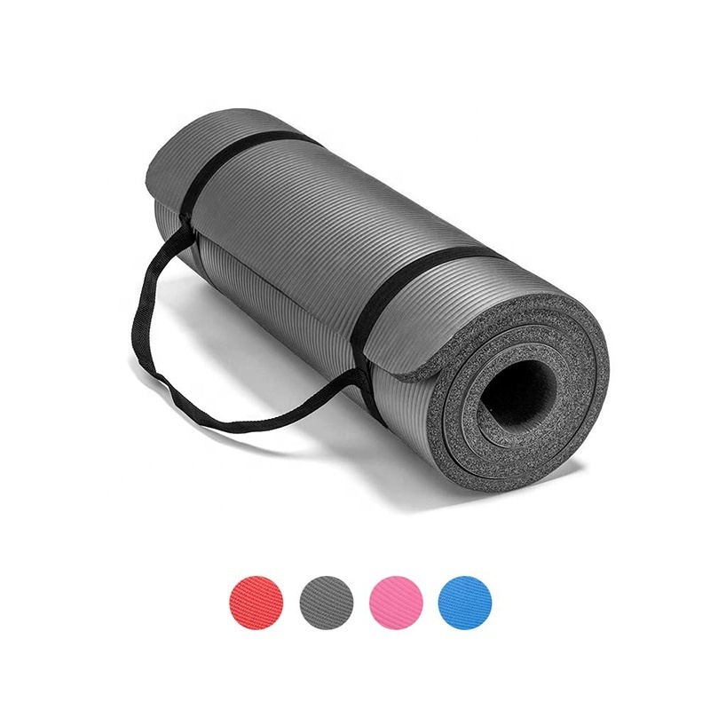 NBR Material Hot sale 10mm 15mm Rubber Exercise Fitness Yoga Mat