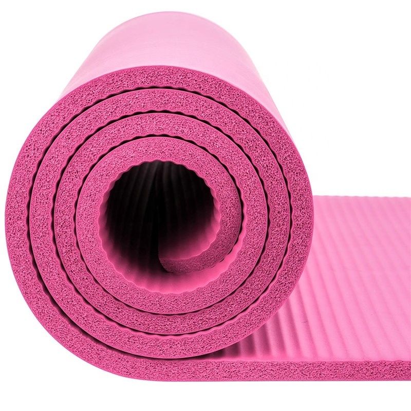 NBR Material Hot sale 10mm 15mm Rubber Exercise Fitness Yoga Mat