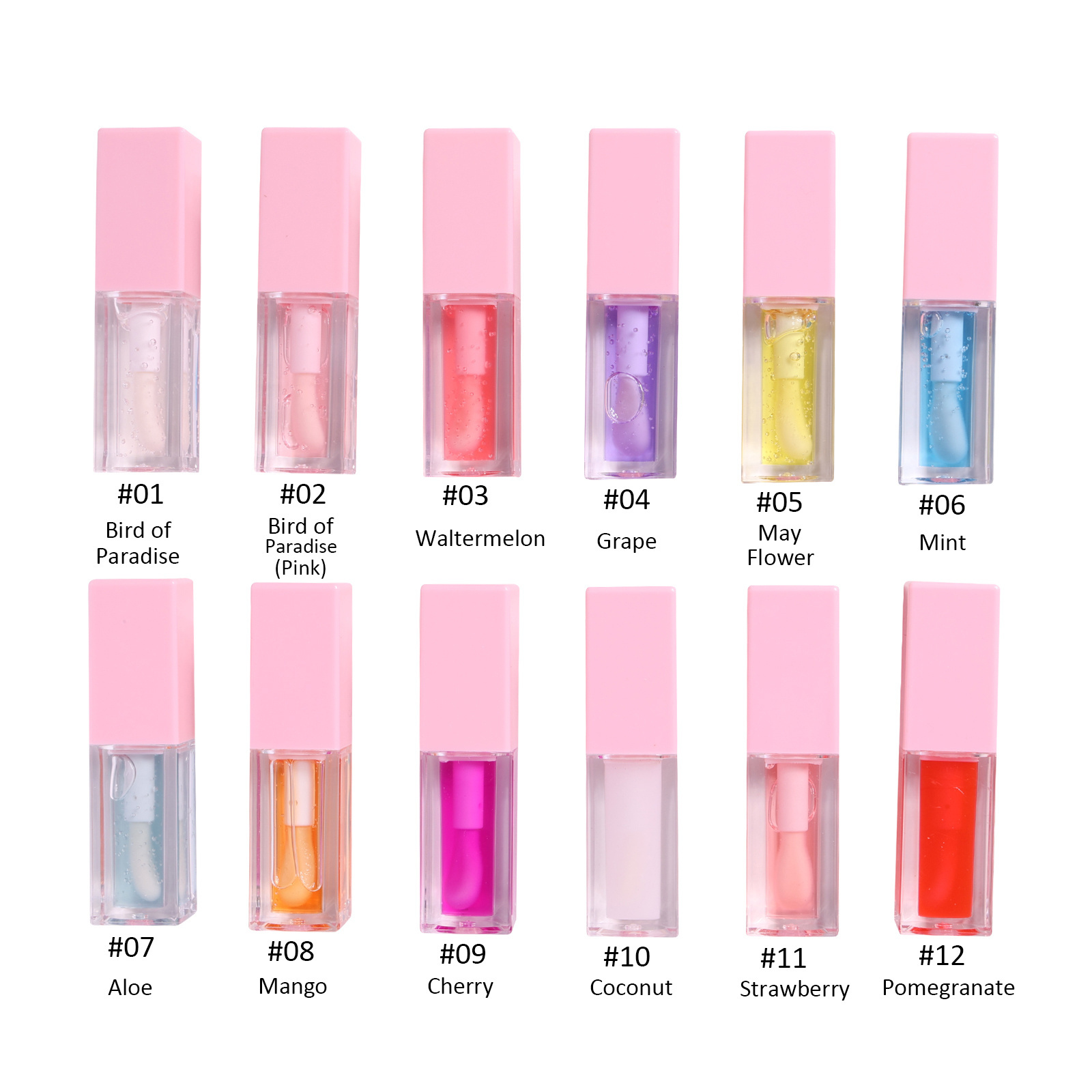 New Cosmetics Lip Plumper tube lipstick private label long lasting waterproof lip gloss oil vendor 12 colors