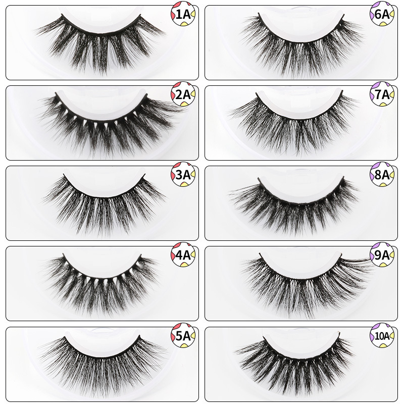 wholesale real mink fluffy eyelashes ready to ship good quality false mink messy eye lashes low MOQ new eyelash