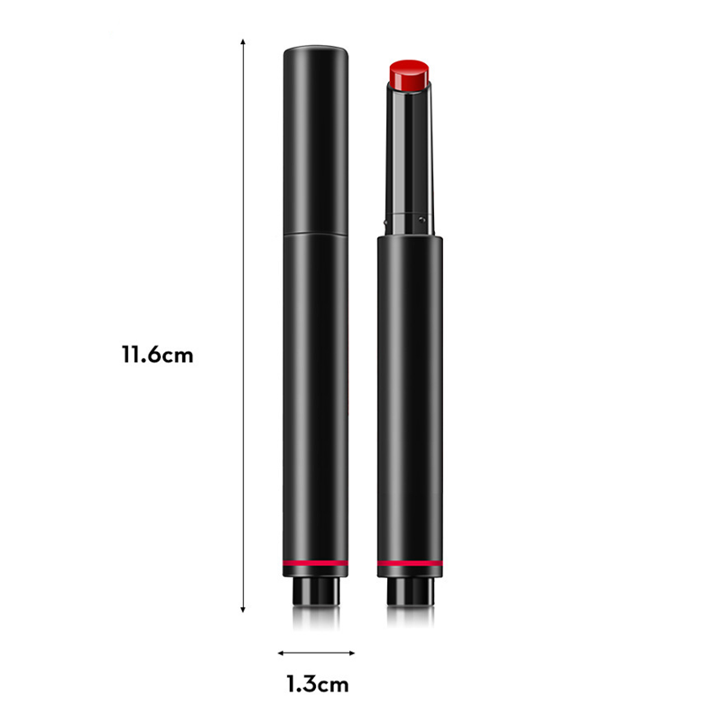 8 colors korean japanese style beauty product black tube private label lipstick