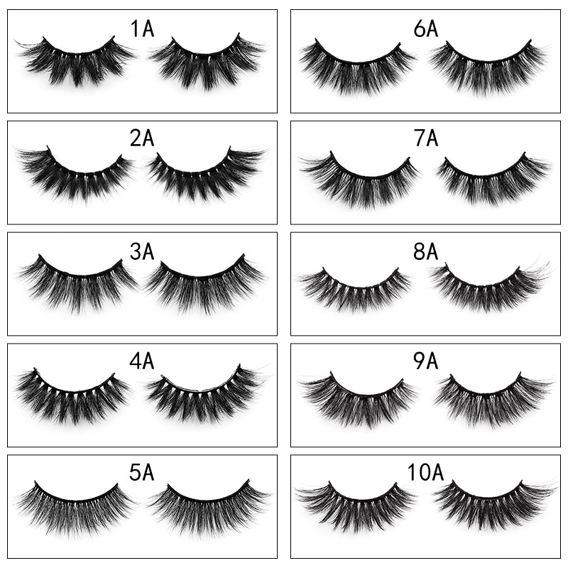 wholesale real mink fluffy eyelashes ready to ship good quality false mink messy eye lashes low MOQ new eyelash