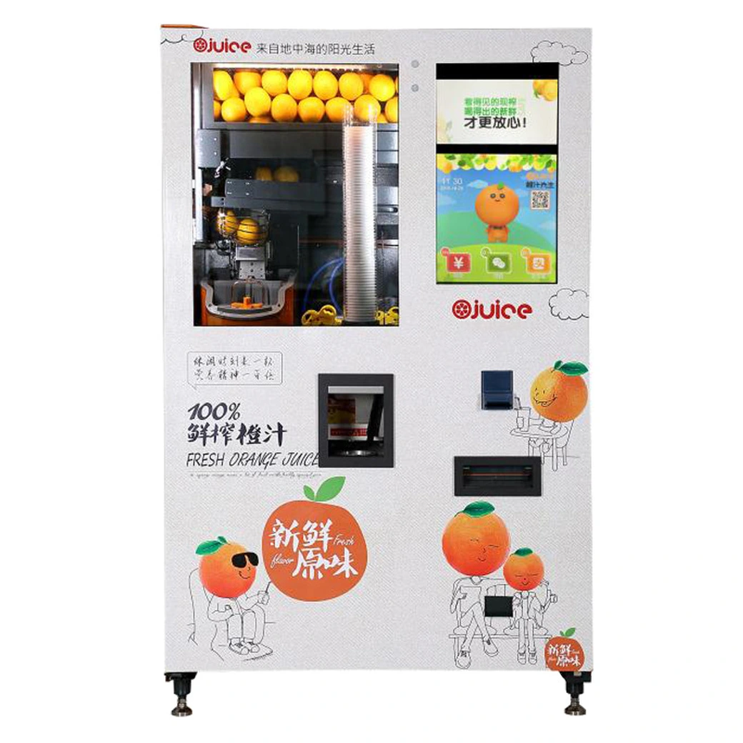 Fully Automatic Natural Fruit Juice Dispenser Fresh Lemon Orange Juice Vending Machine