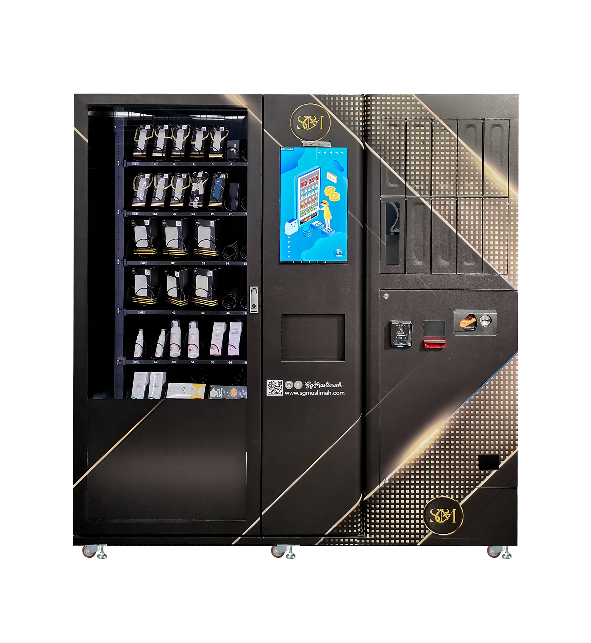 Customized Conveyor Belt Beauty Vending Machine for Eyelashes Wig Hair Vending Machine