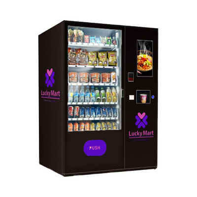 Smart Cashless Combo Snacks Drinks Hot Water Dispenser Ramen Cup Noodle Vending Machine