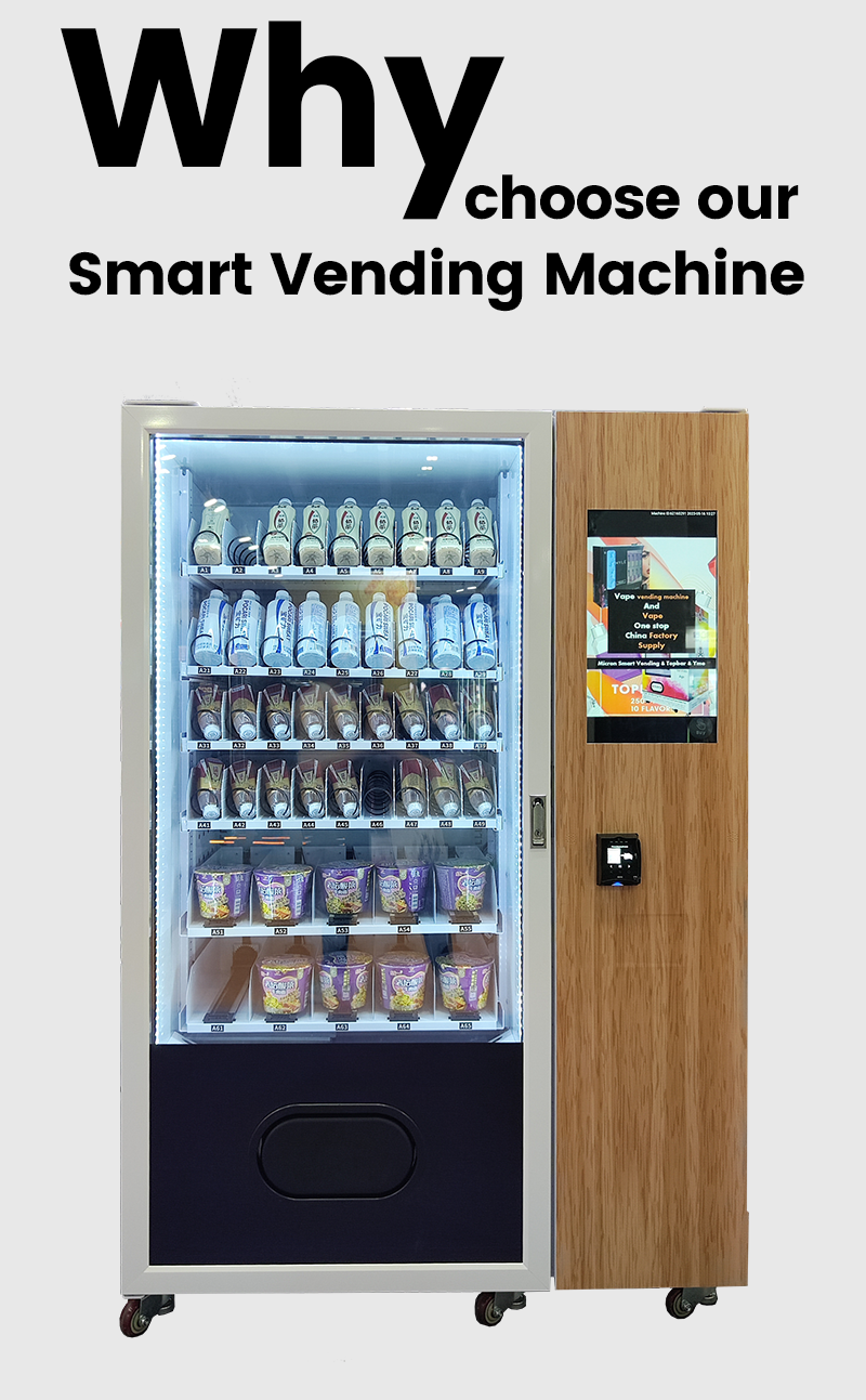 Outdoor vending machine for foods and drinks cold drink and food vending machine