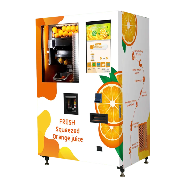 Fully Automatic Natural Fruit Juice Dispenser Fresh Lemon Orange Juice Vending Machine