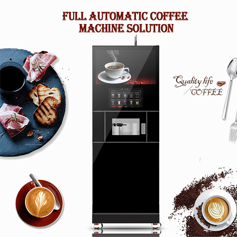 Micron Fully Automatic Commercial Italy Grinder Espresso Tea Coffee Vending Machine