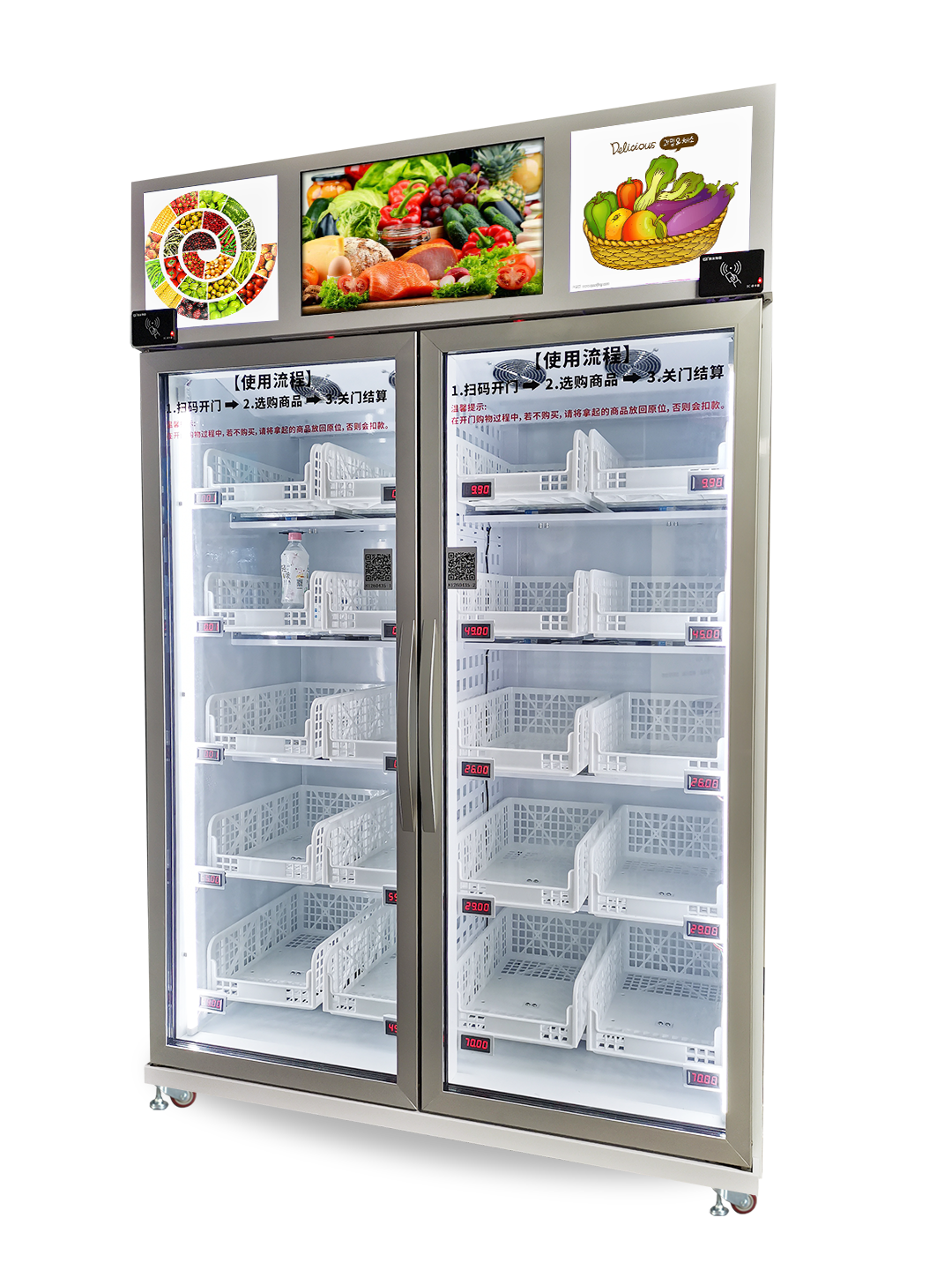 Innovative Fridge Large Capacity New Vending Machine Ready to Eat Food Sushi Vending Machine