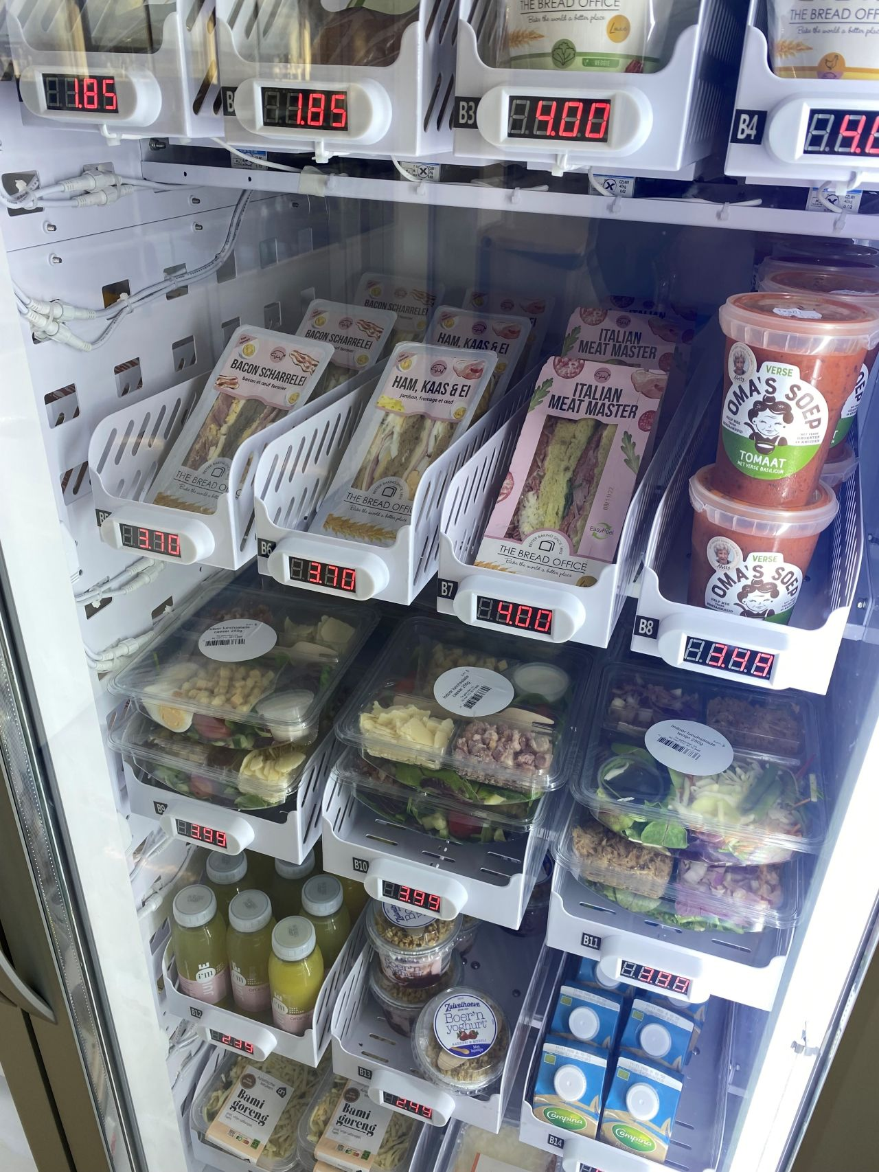 For Office Healthy Ready To Eat Food Fruit Salad Snack Smart Fridge Vending Machine For Foods and Drinks