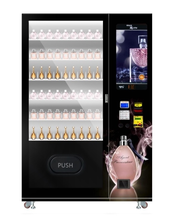 24-hour self-service lipstick eyelash wig nail polish hair beauty vending machine with LED light