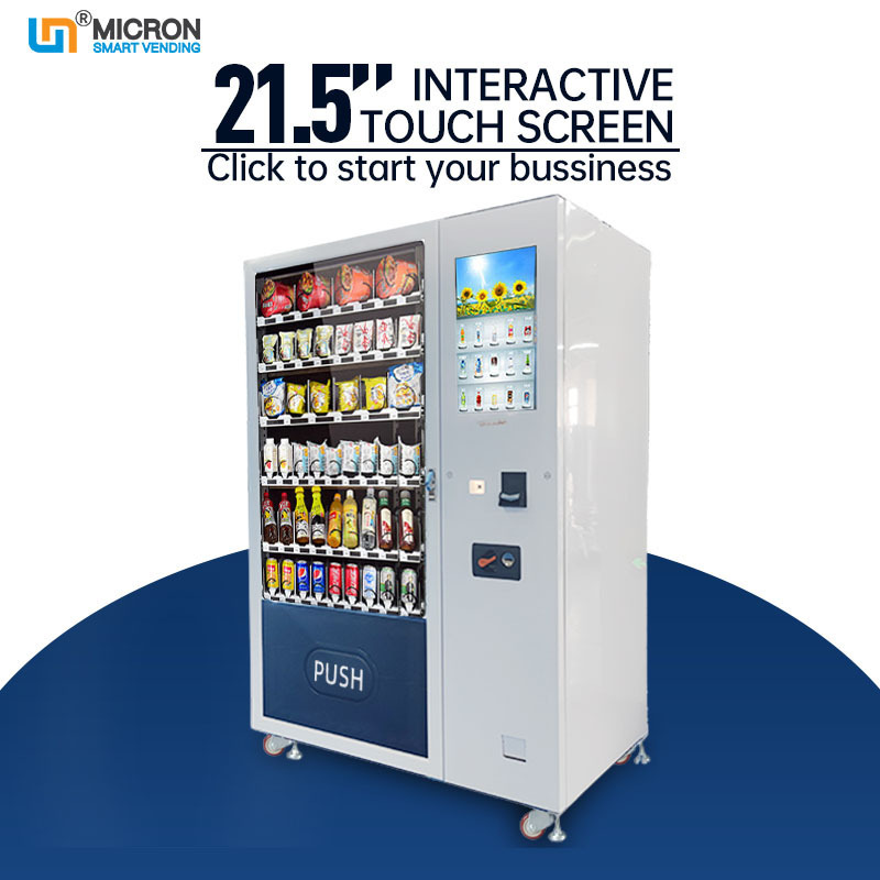 Outdoor vending machine for foods and drinks cold drink and food vending machine