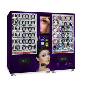 Custom Dual Big Capacity Cosmetic Skin Care Cleanser Perfume Nail Polish Eyelash Wig Hair Beauty Smart Vending Machine for sale