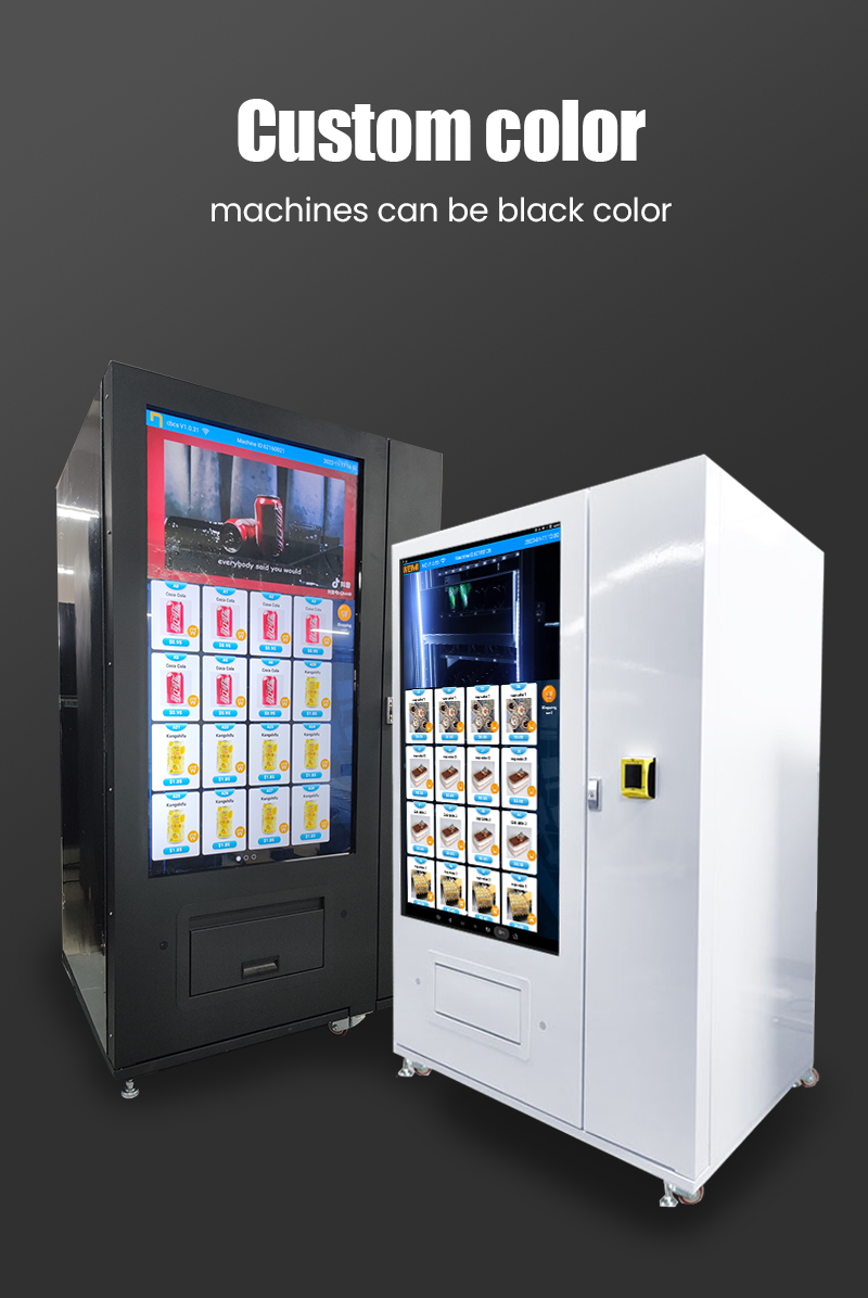 Full Big Touch Screen Snacks Drinks Beers Vending Machine with Automatic Elevator