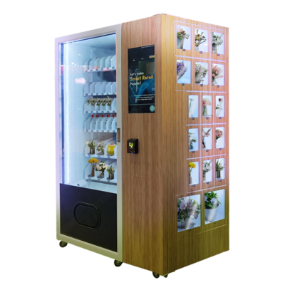 Refrigerated Big Capacity Vending Machine for Pot Plants Rose Fresh Flower Vending Machine