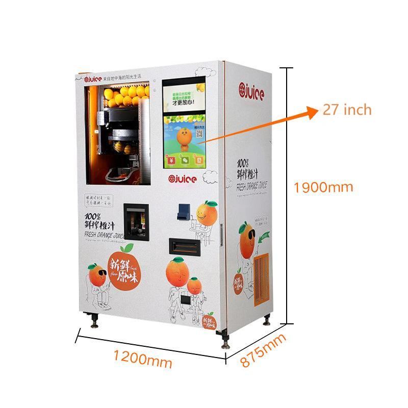 Micron New Arrival Orange Juice Vending Machine with Bill Card Reader Orange Juicer Machine