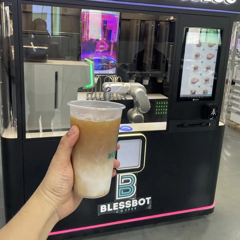 Self Service Custom Flavors Cold Drinks Coffee Bubble Tea Vending Machine for Sale