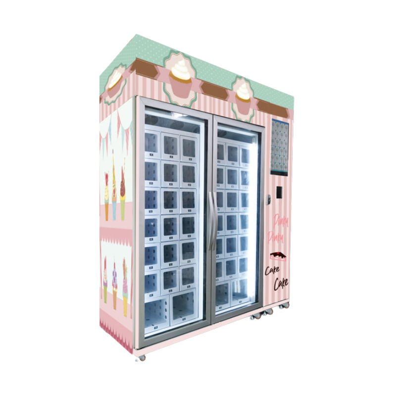 Customized Cake Vending Machine Refrigerated Bread Pies Cupcake Vending Machine for Sale