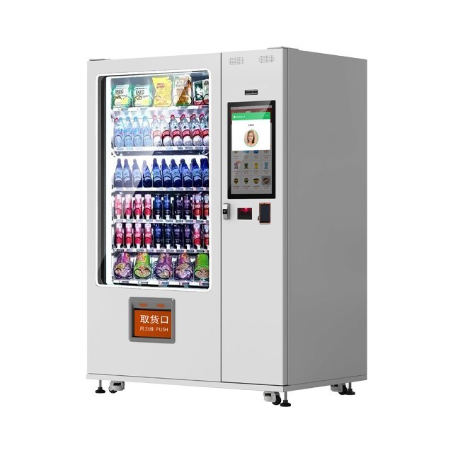 Micropos Custom Touch Screen Combo Food Vending Machine Snacks And Drinks Vending Machines For Retail Ttems