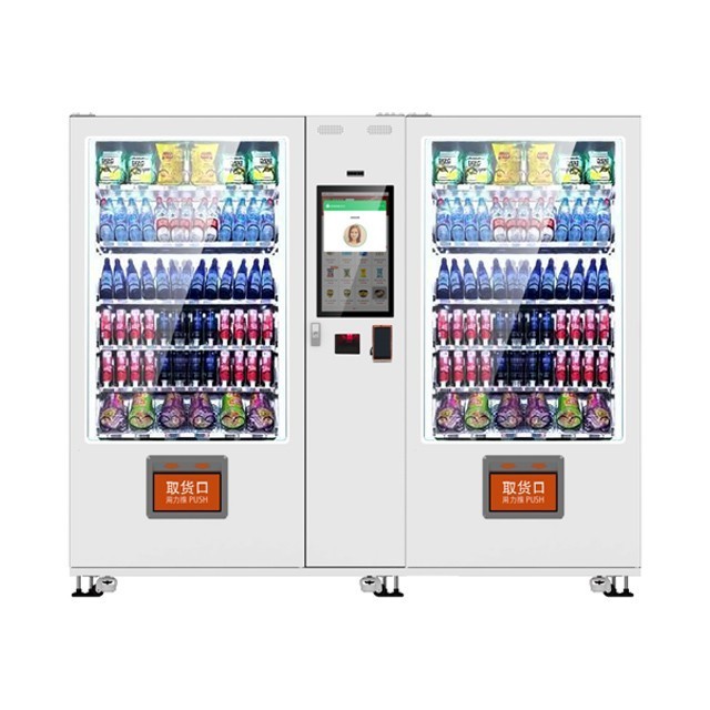 LED screen custom designed beverage/snack/Ramen/coffee vending machine