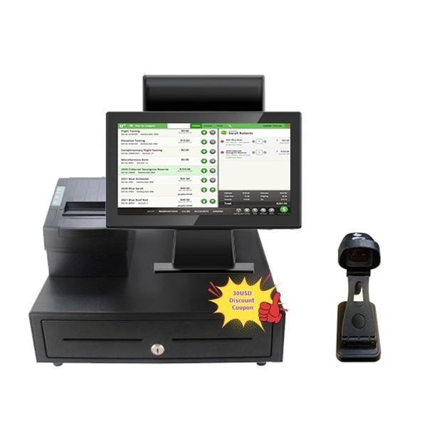 All In One Pos System Cash Payment Machine Electronic Machine Automatic Cash Register