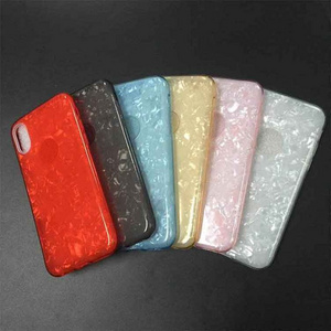 Bling Bling Case For iPhone Glitter Case Cover With Shining Conch Shell Pattern