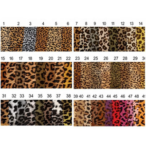 Customized 100% Polyester Fashionable Snake and Leopard Printed Faux Suede Fabric for Bags Shoes Toy Garment Lining Upholstery