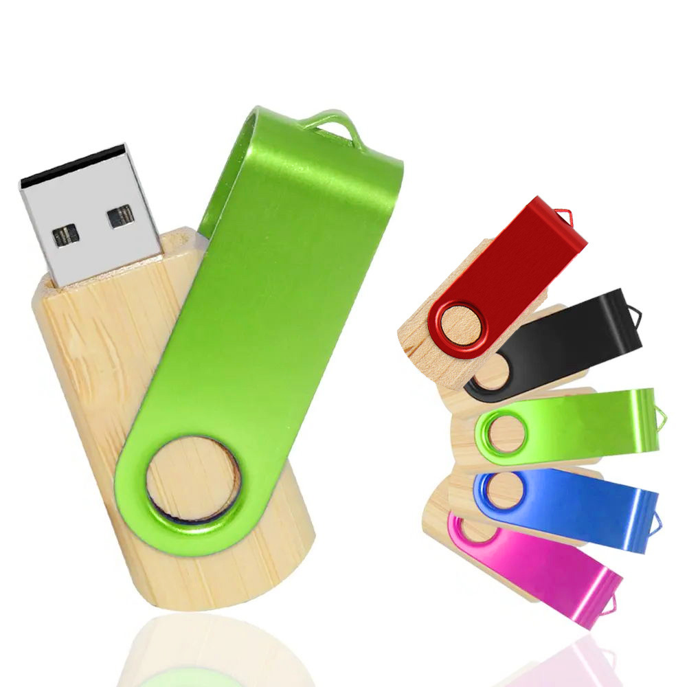 Cheap Usb Flash Drives Wholesale 128GB 64GB 32GB 8GB 4GB 2GB 1GB 128MB 64MB 16 gb  flash drive wooden swivel memory sticks