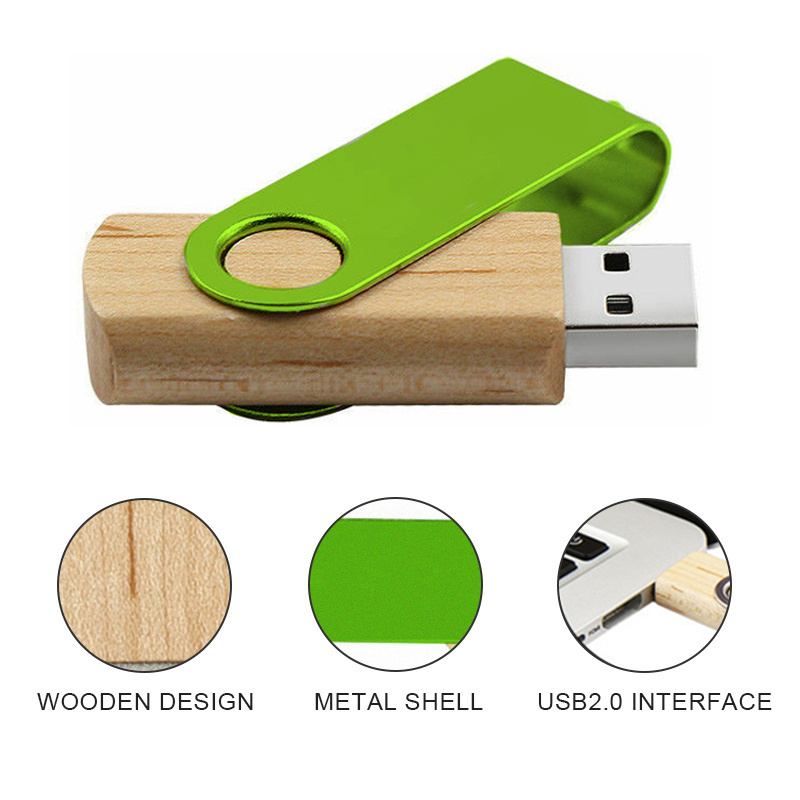 Cheap Usb Flash Drives Wholesale 128GB 64GB 32GB 8GB 4GB 2GB 1GB 128MB 64MB 16 gb  flash drive wooden swivel memory sticks