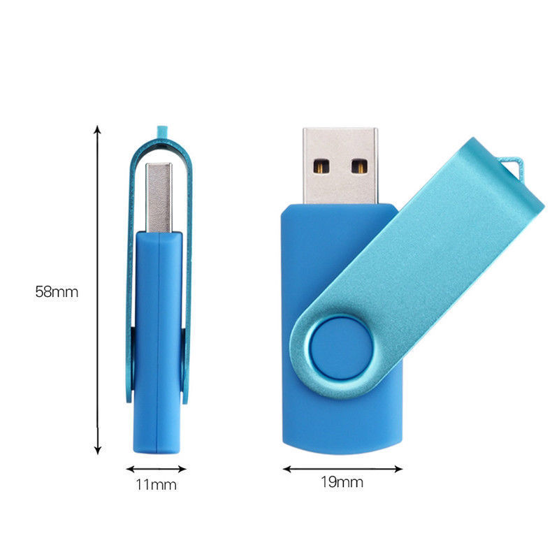 USB Flash Drive Memory Stick PenDrives Wholesale 128GB 64GB 32GB 16GB 8GB 4GB 2GB 1GB 128MB Swivel U Disk USB Stick With Logo