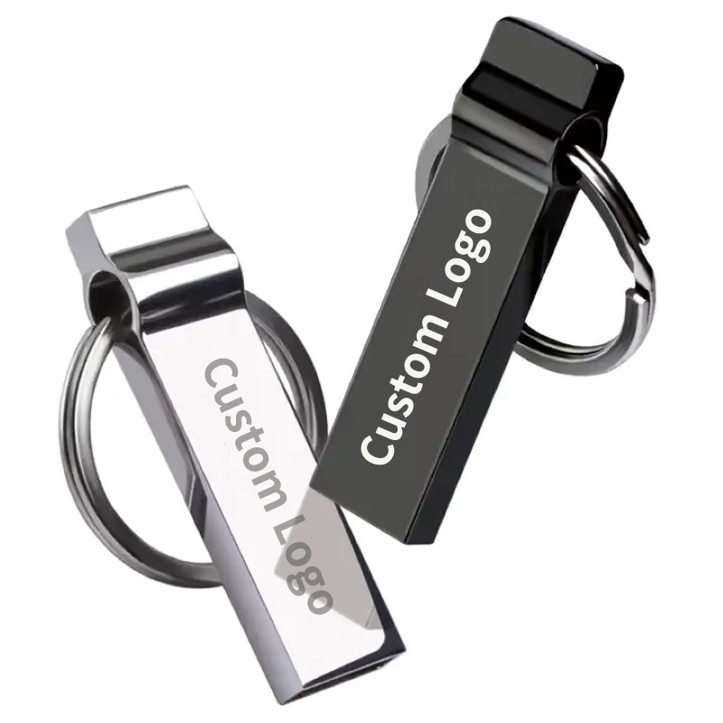 2.0 Custom Usb Flash Drive Case Metal Usb Sticks Flash Memory Stick 128GB 64GB 32GB 16GB 8GB 4GB 2GB Usb Drive Bulk