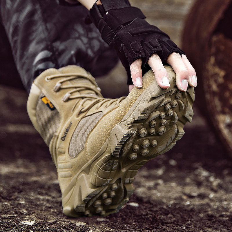 cool design outdoor shoes Mountain Boot Men Trekking Hiking Shoes Desert Boot Shoes Combat Tactical Boots